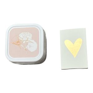 Floral Tin Candle & matches set
